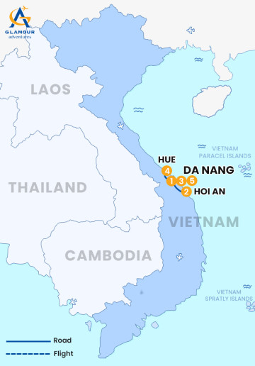 Private Central Vietnam 5 Days Danang - Hoian - Hue