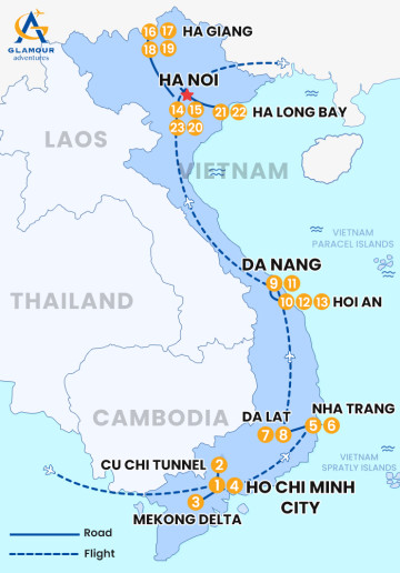 Private Vietnam 23 Days 22 Nights - Major of VietNam Trip