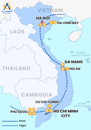 Private Vietnam 14 Days 13 Nights _Honey Moon Tour