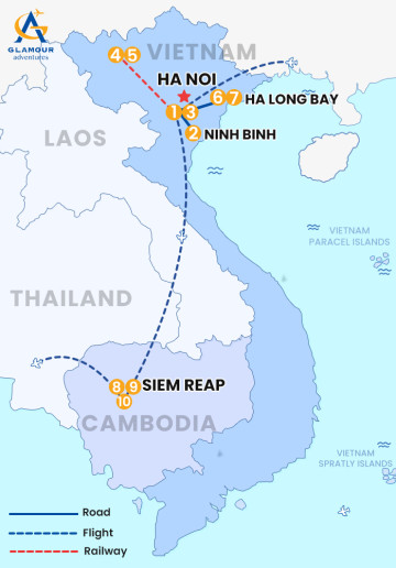 Private Viet Nam– Cambodia 10 Days 9 Night - Two Nations Tapestry