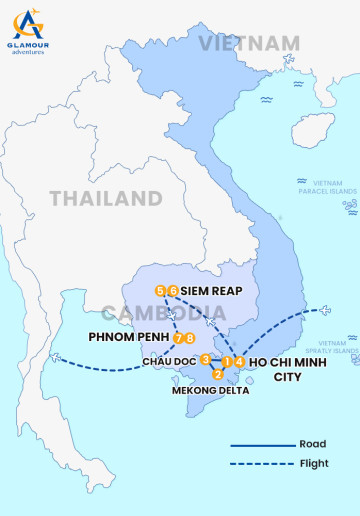 Private Vietnam-Cambodia 8 Days 7 Nights- Classic Mekong