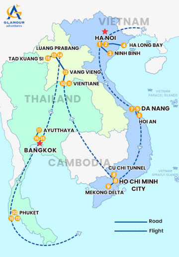 Private VietNam – Laos – Thailand 20 Days-  Mekong Journey