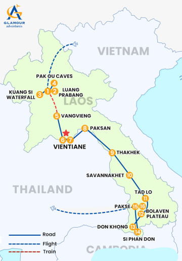 16 DAYS LAOS TOUR BEST SELLER - NORTH TO SOUTH