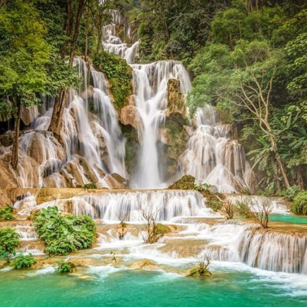 LUANG PRABANG - TAD KUANG SI WATERFALL - FLY TO BANGKOK - DINNER CRUISE