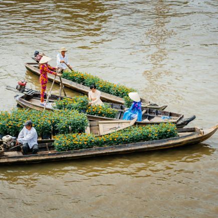 HO CHI MINH - CAI BE - FLOATING MARKET - AN BINH ISLAND - VINH LONG - CAN THO