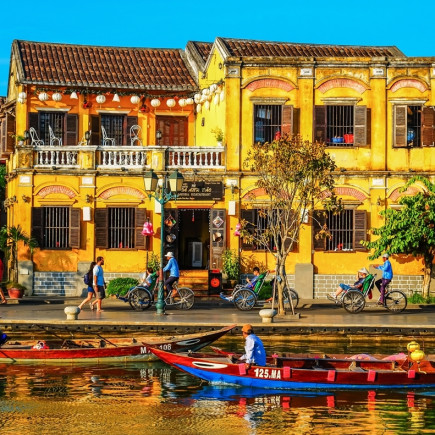HOI AN - WALKING TOUR FULL DAY - TRA QUE - BASKET BOAT