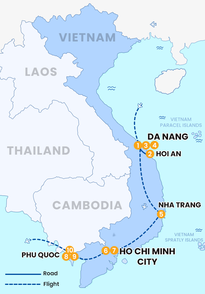 The map of LUXURY BEACH & GOLF ESCAPE