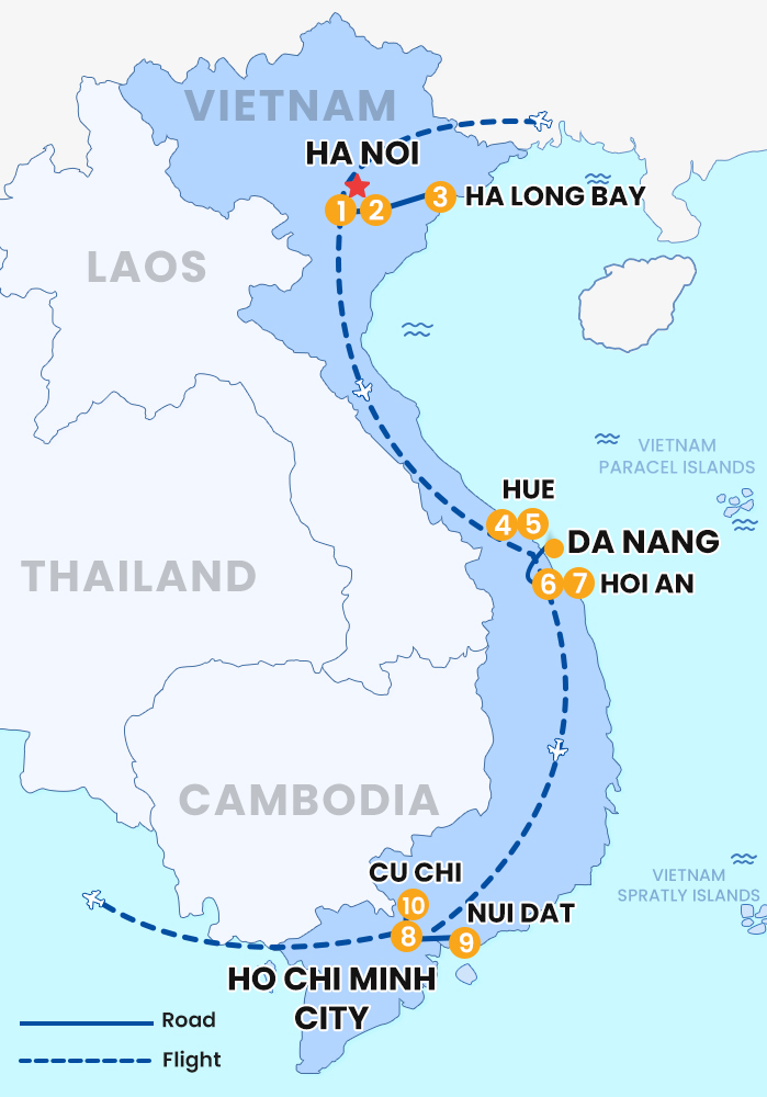 The map of SCHOOL TOUR 1 - CURRICULUM TOURS