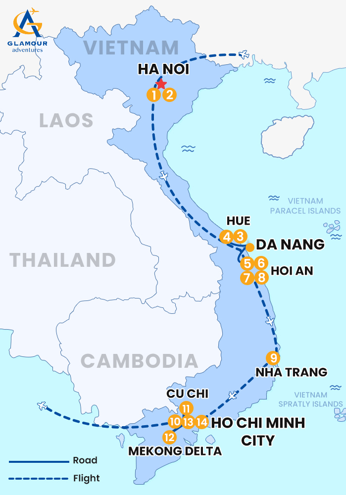 The map of SCHOOL TOUR 2 - ART TOURS